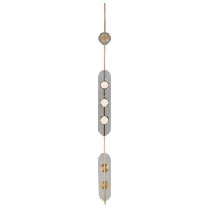 CTO Lighting Modulo Vertical Pendant Light - Satin Brass MODPEVLSBSKMO by CTO Lighting, a Lighting for sale on Style Sourcebook