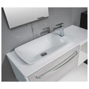 Studio Bagno Flow Inset Basin with 1 Tap Hole - Gloss White FLOW60-1 FLOW601 by Studio Bagno, a Basins for sale on Style Sourcebook