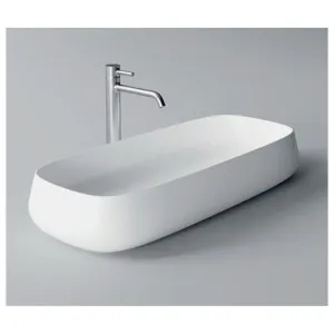 Studio Bagno Nur 80X Plan Bench Basin with No Tap Hole - Gloss White NUR80XS-0 NUR80XS0 by Studio Bagno, a Basins for sale on Style Sourcebook