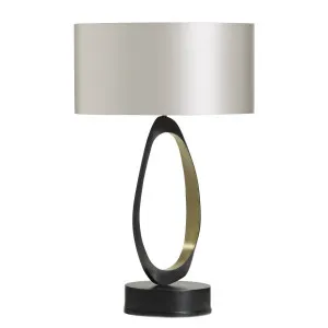 CTO Lighting Stella Table Light - Dove Grey Silk Shade STETAOBZSBDG by CTO Lighting, a Lighting for sale on Style Sourcebook