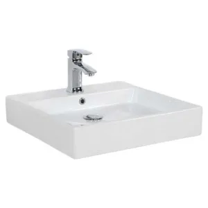 Studio Bagno Prossimo 50 Bench or Wall Basin with No Tap Hole - Gloss White NX255-0 NX2550 by Studio Bagno, a Basins for sale on Style Sourcebook