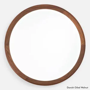 De La Espada Coniston Large Round Mirror - Walnut 392LRW by De La Espada, a Mirrors for sale on Style Sourcebook
