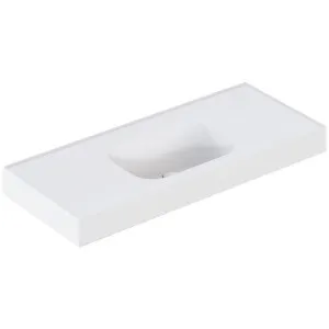 Omvivo Mia 1200 Wall Hung or Countertop Basin 0TH Matte White MIAVSS1200-0TH by Omvivo, a Basins for sale on Style Sourcebook