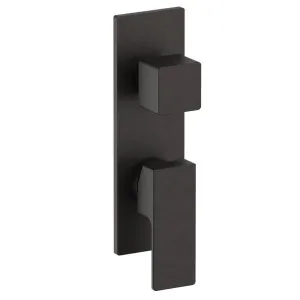 Fantini Mint Wall Diverter Mixer - Deep Black PVD 34S1F185B-4400M585A by Fantini, a Showers for sale on Style Sourcebook