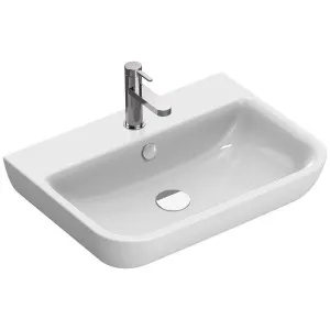 Catalano Sfera 65 Wall Hung Basin with 1 Tap Hole - Gloss White 165BSF00-Z3442 by Catalano, a Basins for sale on Style Sourcebook