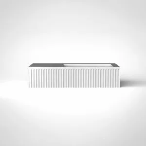 Meek Off White Doric 900mm Wall Hung Vanity Right Basin - 3168000855 by Meek, a Vanities for sale on Style Sourcebook