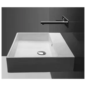 Studio Bagno Unlimited 70 Bench or Wall Basin with 1 Tap Hole - Gloss White UNL07000L-1 UNL07000L/1 by Studio Bagno, a Basins for sale on Style Sourcebook