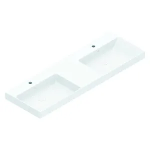 Catalano Zero 150 Double Sink Wall Hung Basin with 1 Taphole - Gloss White 0121522001-905610X2 by Catalano, a Basins for sale on Style Sourcebook