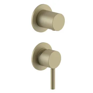 Fantini Nostromo Wall Diverter Mixer - Matte British Gold PVD 50P6G481B-4400M585A by Fantini, a Showers for sale on Style Sourcebook