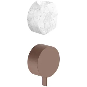 AboutWater AF/21 Wall Diverter Mixer - Matte Copper PVD / Carrara 27P9A785BCX-4400A785 by AboutWater, a Showers for sale on Style Sourcebook