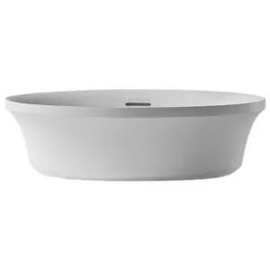 Claybrook Flute Oval Countertop Basin - Dover White H45321-DW-01-HH by Claybrook, a Basins for sale on Style Sourcebook