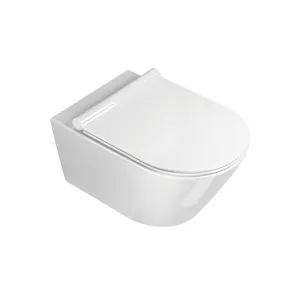Catalano Zero 55 Newflush Wall Hung Toilet and Seat 1VS55NR00 by Catalano, a Toilets & Bidets for sale on Style Sourcebook