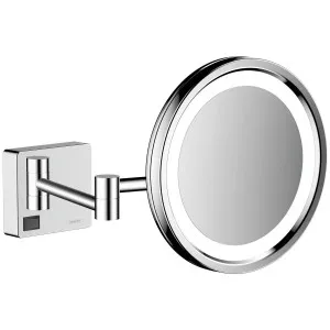 Hansgrohe AddStoris Shaving Mirror with LED Light Chrome 41790000 by Hansgrohe, a Mirrors for sale on Style Sourcebook