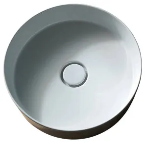 Studio Bagno Shard X Circle Bench Basin - Gloss White SHAXCIR by Studio Bagno, a Basins for sale on Style Sourcebook