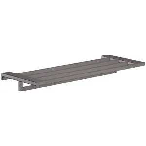 Hansgrohe AddStoris Towel Rack with Towel Holder Brushed Black Chrome 41751340 by Hansgrohe, a Bathroom Accessories for sale on Style Sourcebook