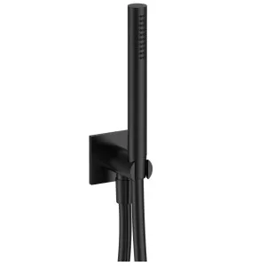 Fantini Soho FIT Hand Shower on Union with Square Backplate - Matte Black 86138116F by Fantini, a Showers for sale on Style Sourcebook