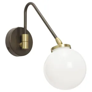 CTO Lighting Array Opal Single Wall Light - Bronze ARRWA1BZBC by CTO Lighting, a Lighting for sale on Style Sourcebook