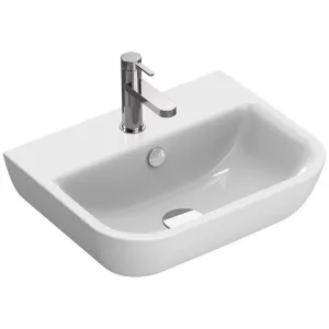 Catalano Sfera 50 Wall Hung Basin with 1 Tap Hole - Gloss White 150BSF00-Z3442 by Catalano, a Basins for sale on Style Sourcebook