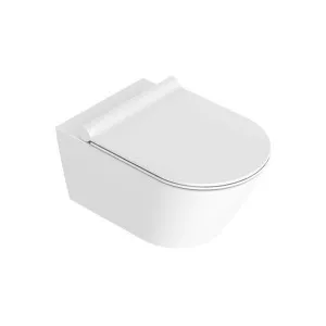 Catalano Zero 55 Newflush Wall Hung Toilet and Seat - Matt White 1VS55NRBM by Catalano, a Toilets & Bidets for sale on Style Sourcebook