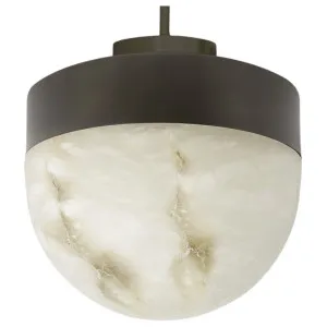 CTO Lighting Lucid 300 Pendant - Alabaster and Bronze LUCPE3HABZ by CTO Lighting, a Lighting for sale on Style Sourcebook