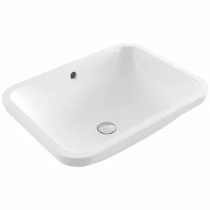 Turner Hastings Fino 55 x 41cm Under Counter Basin Gloss White FI5500UCB by Turner Hastings, a Basins for sale on Style Sourcebook