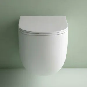 Studio Bagno Milady Wall Hung Package with OLI 74 with Frame Pneumatic Cistern - Matte White MW-MIL003001PN by Studio Bagno, a Toilets & Bidets for sale on Style Sourcebook