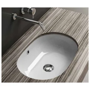 Studio Bagno Ovale Undercounter Basin - Gloss White OVA55 by Studio Bagno, a Basins for sale on Style Sourcebook
