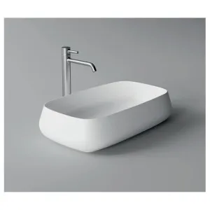Studio Bagno Nur 60X Bench Basin with 3 Tap Holes - Gloss White NUR60X3 by Studio Bagno, a Basins for sale on Style Sourcebook