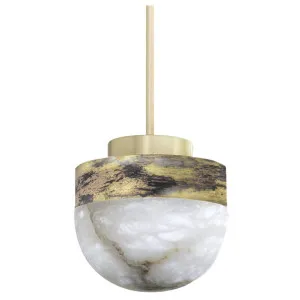 CTO Lighting Lucid 200 Pendant - Alabaster and Silver LUCPE2HAOS by CTO Lighting, a Lighting for sale on Style Sourcebook