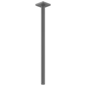 Fantini Soho 495 Ceiling Shower Arm with Square Backplate - Matte Gun Metal PVD 86P58041F by Fantini, a Showers for sale on Style Sourcebook