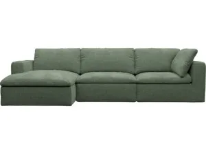 Cloud Deep Tribute Dark Jade Modular Sofa - 3 Seater Chaise by James Lane, a Sofas for sale on Style Sourcebook