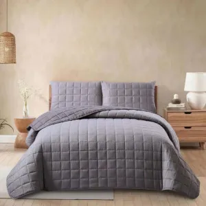Morgan and Reid Dot Grey Cloudy Coverlet Set by null, a Quilt Covers for sale on Style Sourcebook
