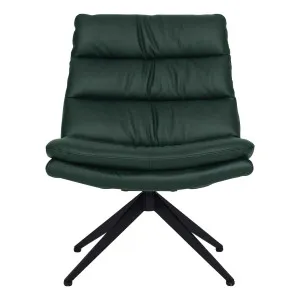 Victoria Swivel Chair in Alpine Leather Dark Green by OZ Design, a Chairs for sale on Style Sourcebook