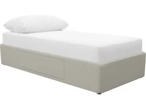 Zenith Kids 1 Storage Drawer Bed Base View Cream  by James Lane, a Beds & Bed Frames for sale on Style Sourcebook