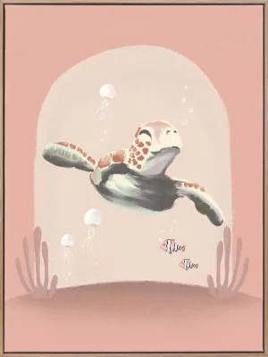 Swim, Turtle, Swim Canvas Art Print by Urban Road, a Prints for sale on Style Sourcebook