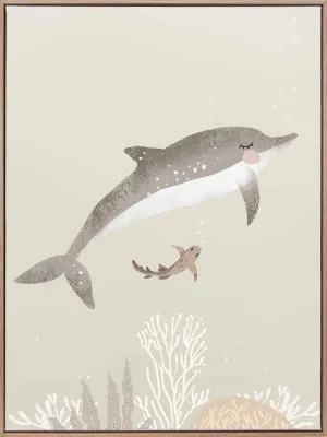 Dolphin Days Canvas Art Print by Urban Road, a Prints for sale on Style Sourcebook
