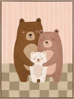 Snuggle Bears Canvas Art Print by Urban Road, a Prints for sale on Style Sourcebook