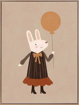Ruby Rabbit?s Balloon Canvas Art Print by Urban Road, a Prints for sale on Style Sourcebook