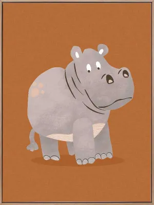 Harold the Hippopotamus Canvas Art Print by Urban Road, a Prints for sale on Style Sourcebook