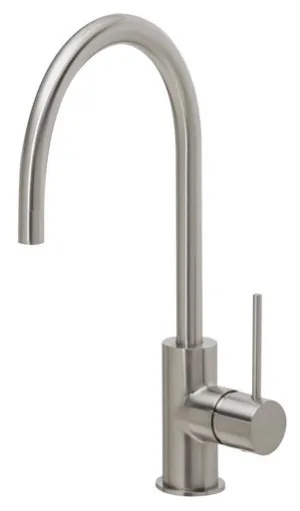 Vivid Slimline Sink Mixer (220mm Gooseneck Spout) Lead Free | Made From Brass In Brushed Nickel By Phoenix by PHOENIX, a Kitchen Taps & Mixers for sale on Style Sourcebook