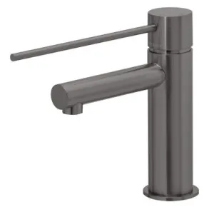 Vivid Slimline Basin Mixer With Extended Lever Lead Free | Made From Brass In Brushed Carbon By Phoenix by PHOENIX, a Bathroom Taps & Mixers for sale on Style Sourcebook