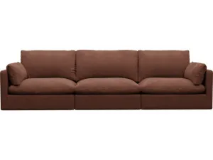 Willow Muse Rust Modular Sofa - 3 Seater by James Lane, a Sofas for sale on Style Sourcebook