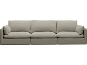 Willow Plaza Natural Modular Sofa - 3 Seater by James Lane, a Sofas for sale on Style Sourcebook
