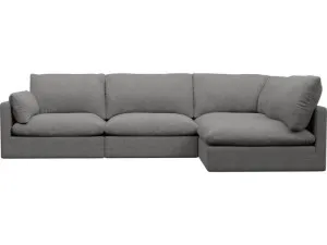 Willow California Slate Corner Sofa - 4 Seater RAF Terminal by James Lane, a Sofas for sale on Style Sourcebook