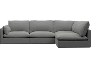 Willow Maya Flint Corner Sofa - 4 Seater RAF Terminal by James Lane, a Sofas for sale on Style Sourcebook