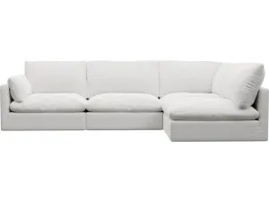 Willow Muse Frost Corner Sofa - 4 Seater RAF Terminal by James Lane, a Sofas for sale on Style Sourcebook