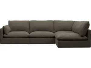 Willow Muse Mink Corner Sofa - 4 Seater RAF Terminal by James Lane, a Sofas for sale on Style Sourcebook