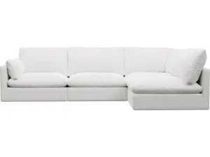 Willow Noa Fog Corner Sofa - 4 Seater RAF Terminal by James Lane, a Sofas for sale on Style Sourcebook