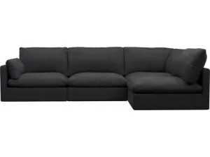 Willow Plaza Flint Grey Corner Sofa - 4 Seater RAF Terminal by James Lane, a Sofas for sale on Style Sourcebook