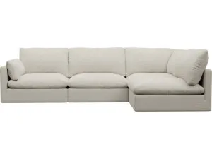 Willow Toorak Pearl Corner Sofa - 4 Seater RAF Terminal by James Lane, a Sofas for sale on Style Sourcebook